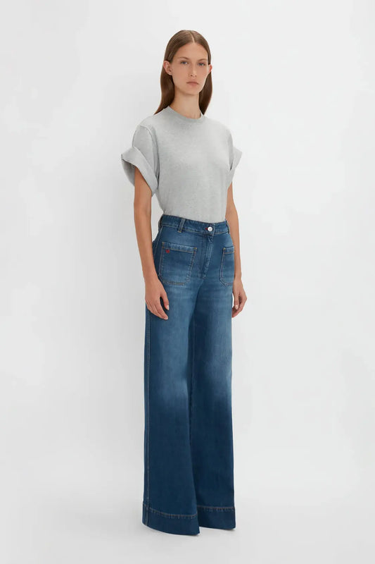 Alina High Waisted Jean In Shadow Wash