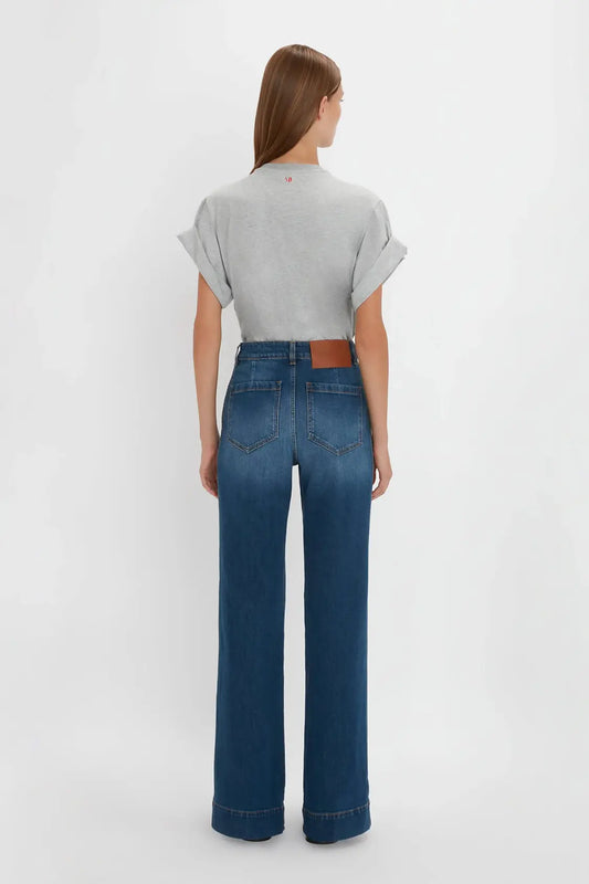 Alina High Waisted Jean In Shadow Wash